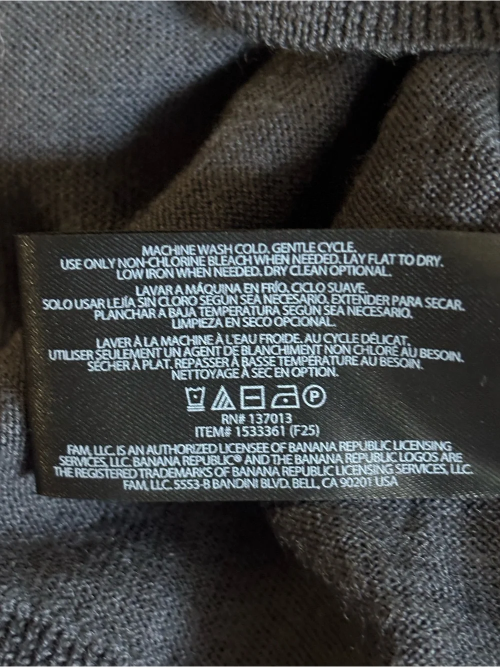 Banana Republic Merino Wool Gray Crewneck Sweater